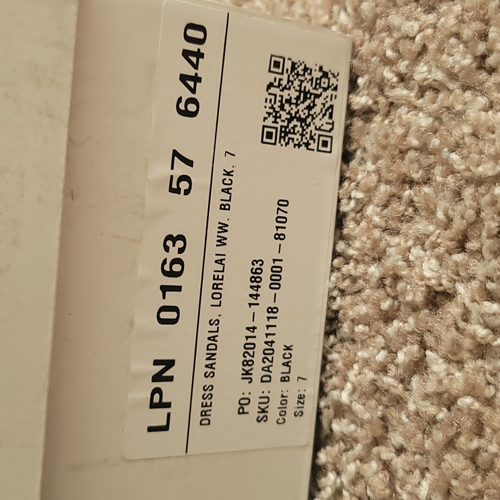 Black Lorelai Dress Sandals Size 7W Just Fab